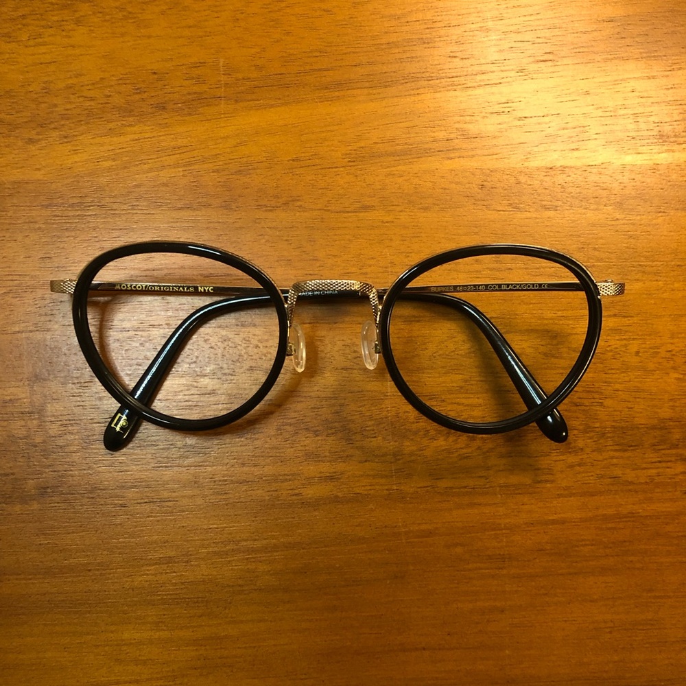 Moscot Bupkes glasses black/gold 48